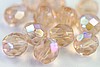 12pcs 8mm AURORA BOREALIS ROSALINE FIREPOLISH FACETED CZECH GLASS ROUND BEAD CZ101-12